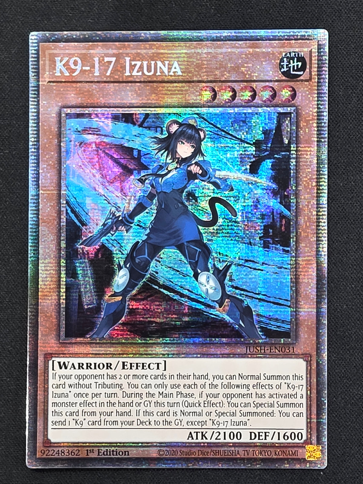K9-17 Izuna (JUSH-EN031, Starlight Rare, 1st Edition)