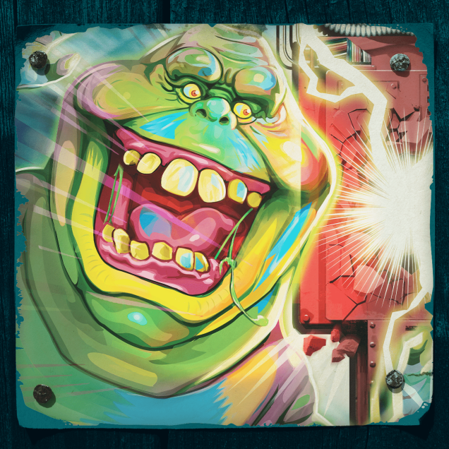 MTG Secret Lair x Ghostbusters: Slimer - Rainbow Foil