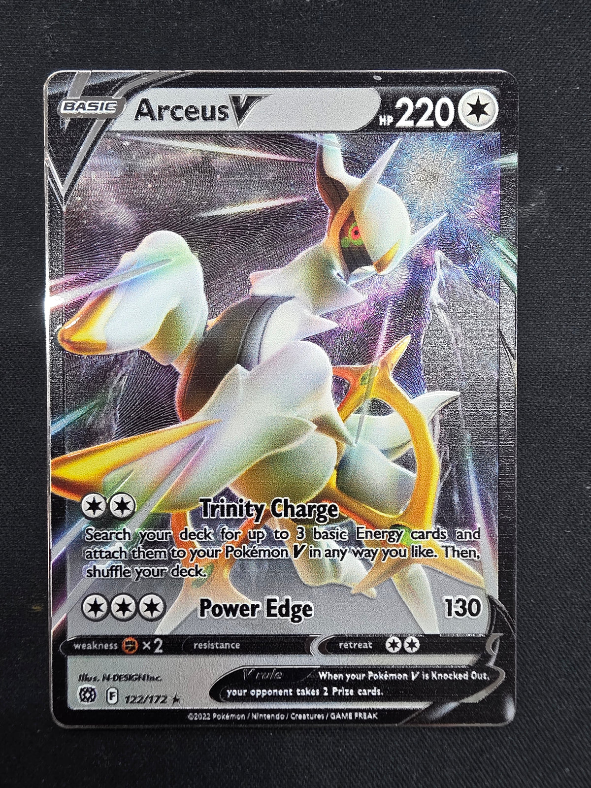 Arceus V (Metal card)
