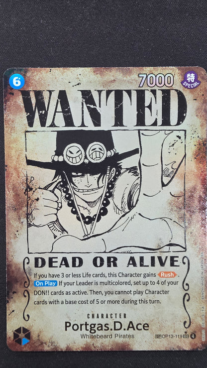 Portgas.D.Ace (OP13-119) WANTED