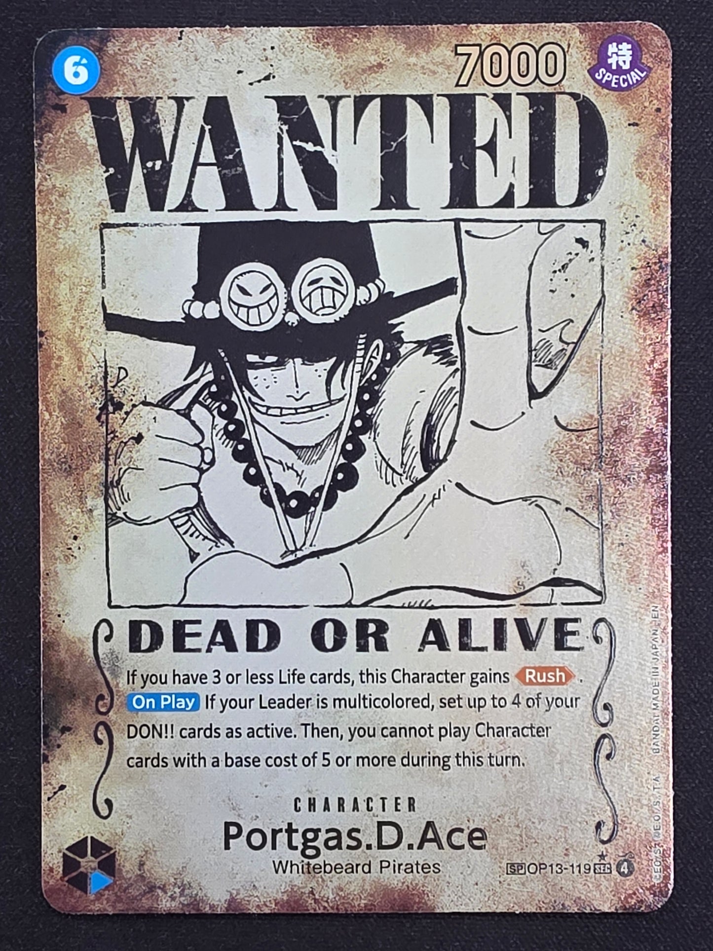 Portgas.D.Ace (OP13-119) WANTED