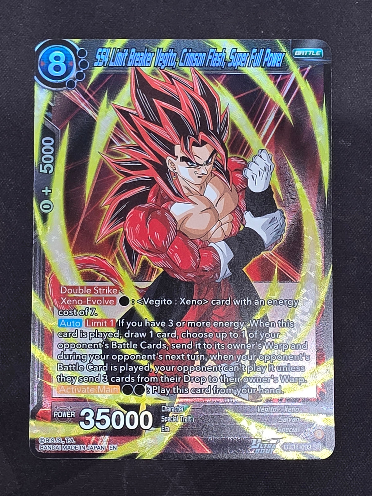 554 Limit Breaker Vegito, Crimson Flash, Super Full Power (BT31-093 SR)