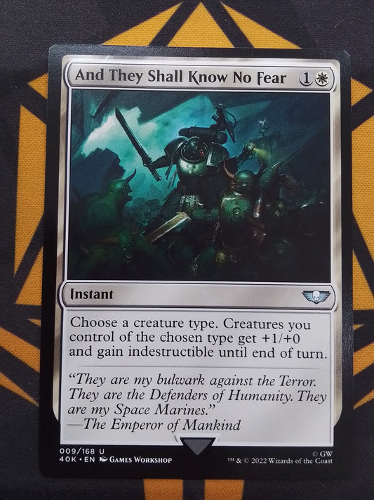 And They Shall Know No Fear (40K)