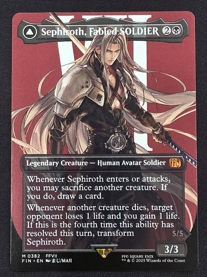 Sephiroth, Fabled SOLDIER - Sephiroth, One-Winged Angel (FIN, Borderless)
