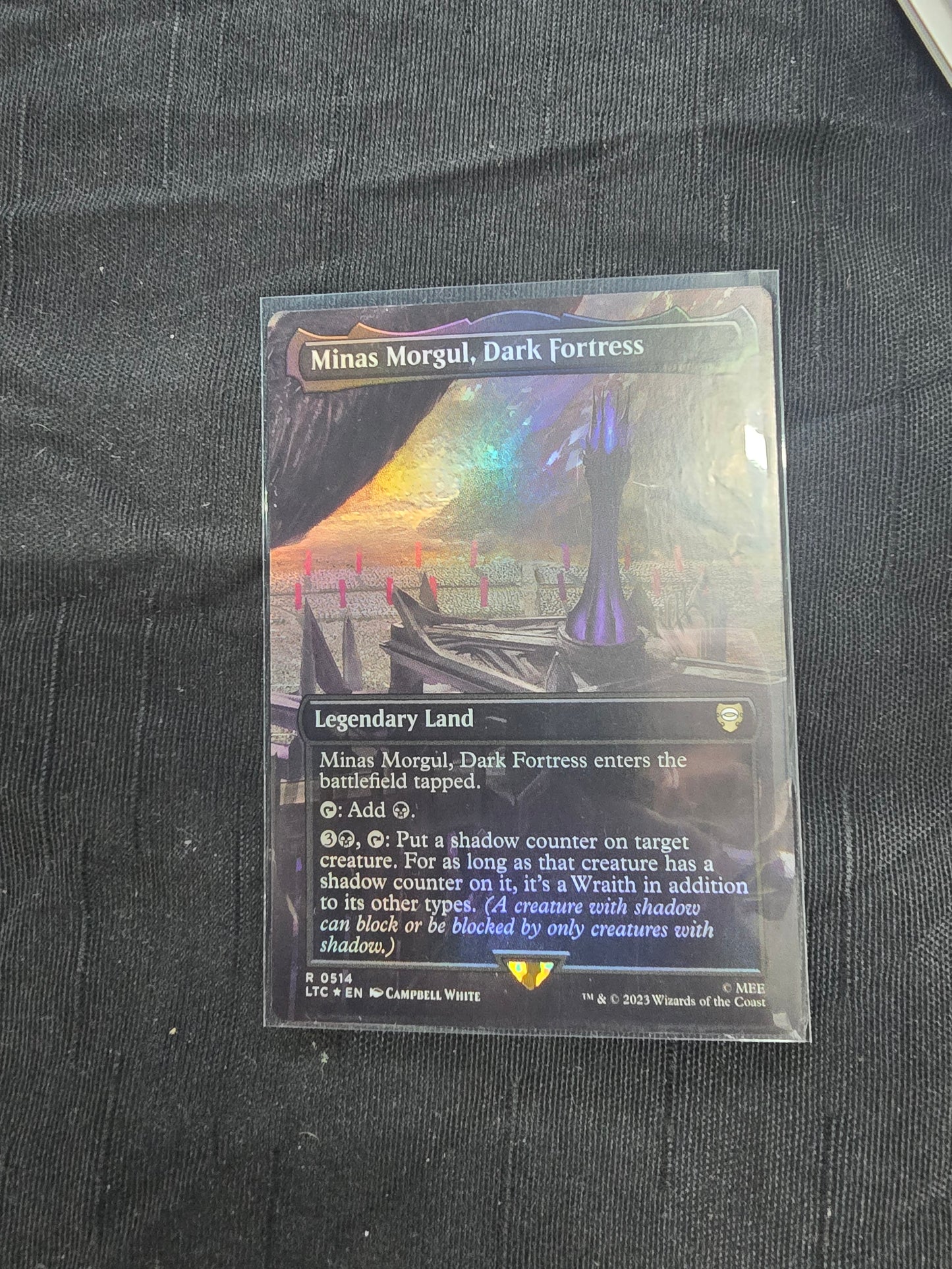 Minas Morgul, Dark Fortress (LTC, Borderless, Foil)