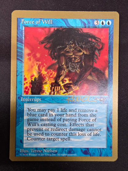 Force of Will (Alliances, Gold border, Signed)
