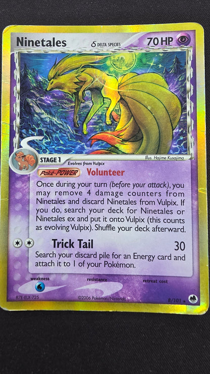Ninetails delta species (8/101, Damaged)