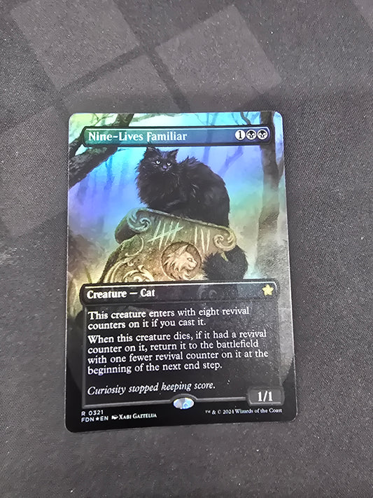 Nine-Lives Familiar - Extended Art Foil