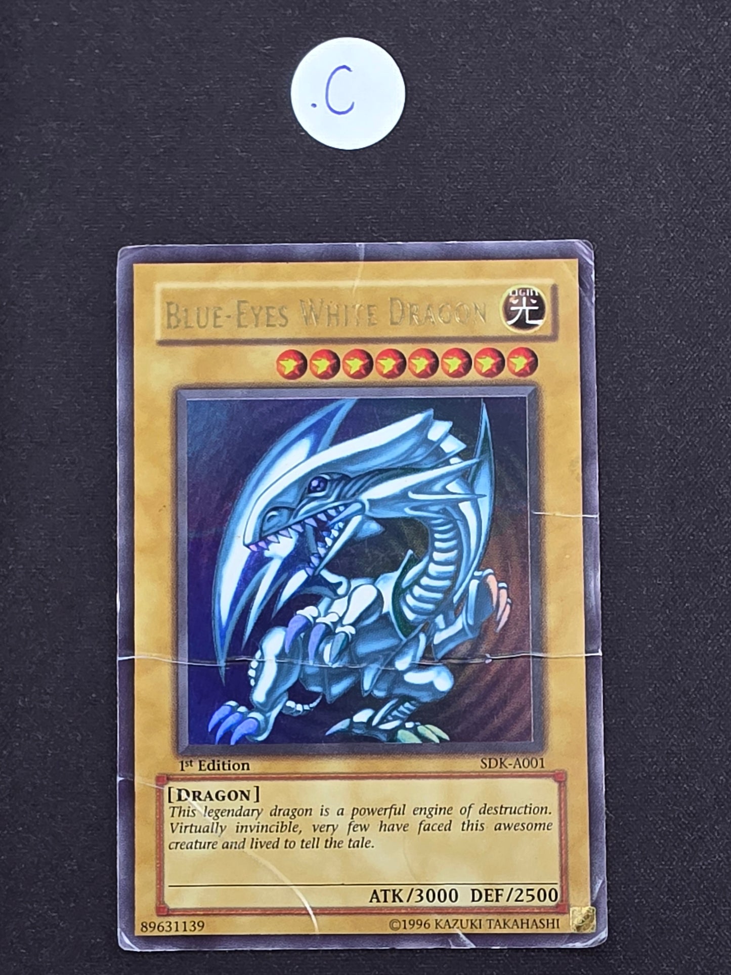 Blue-Eyes White Dragon (SDK-A001) DAMAGED