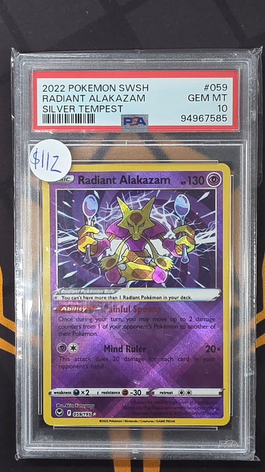 Radiant Alakazam (059/195 (PSA 10))