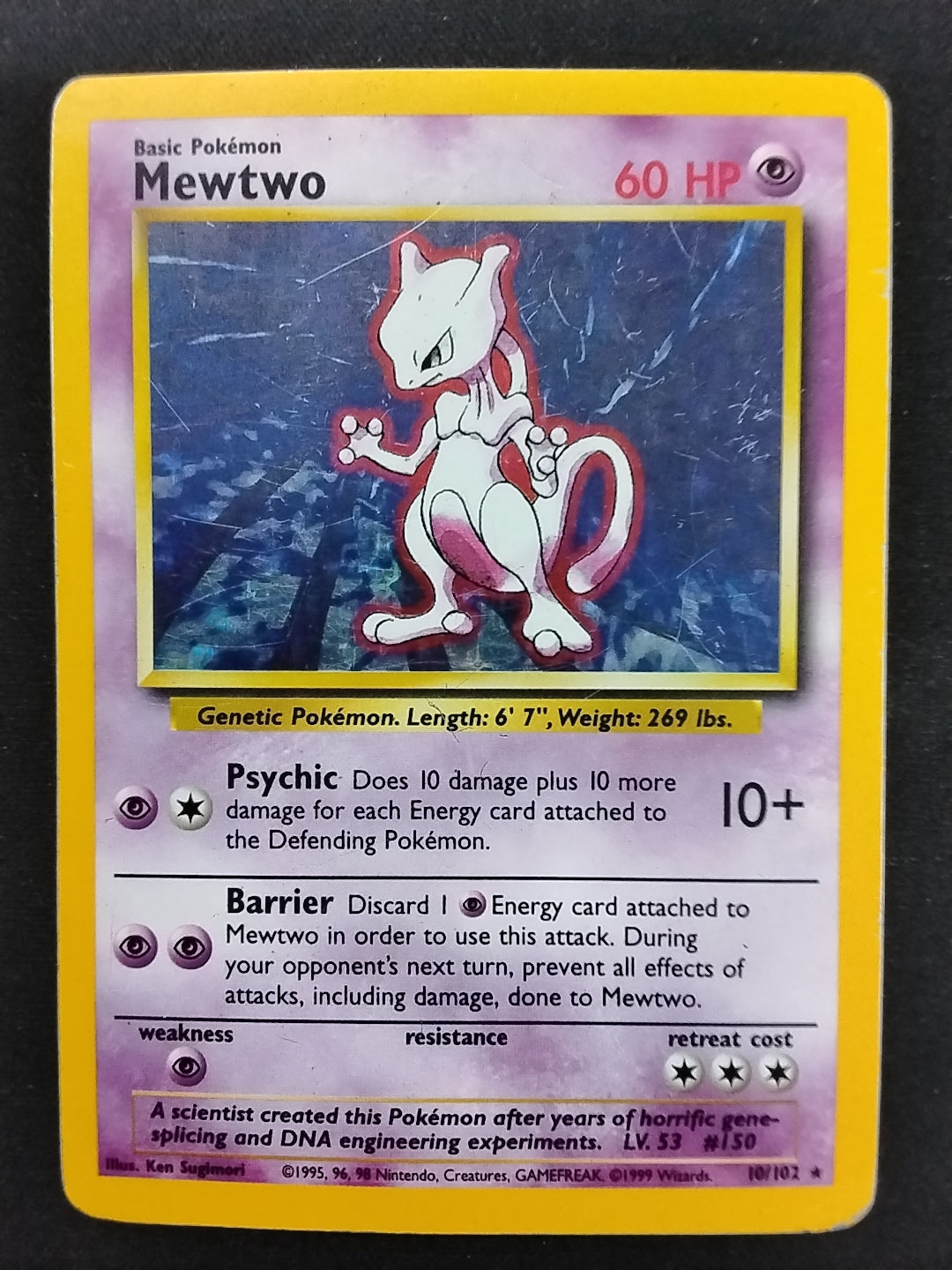 Mewtwo 10/102 DAMAGED