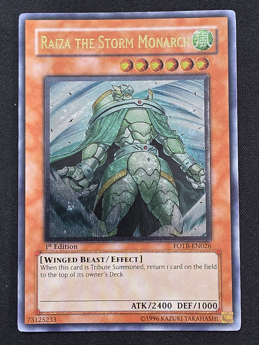 Raiza the Storm Monarch (FOTB-EN026, Ultimate Rare, 1st Edition)