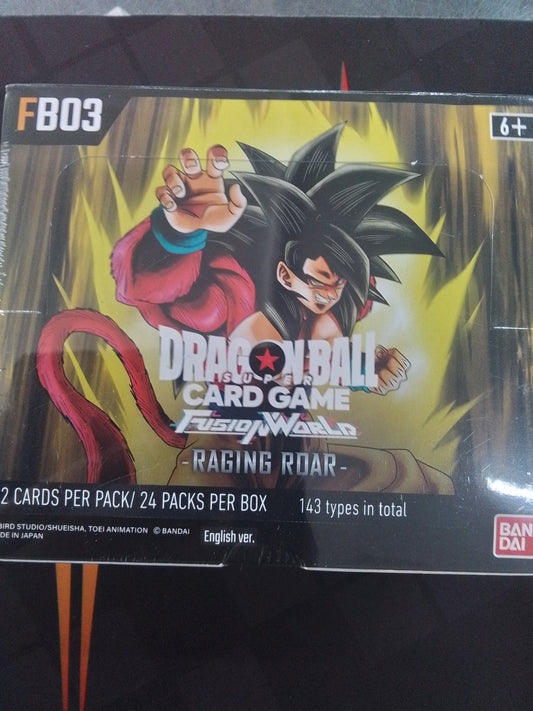 Dragonball Super Card Game Fusion World - Raging Roar - Booster Display
