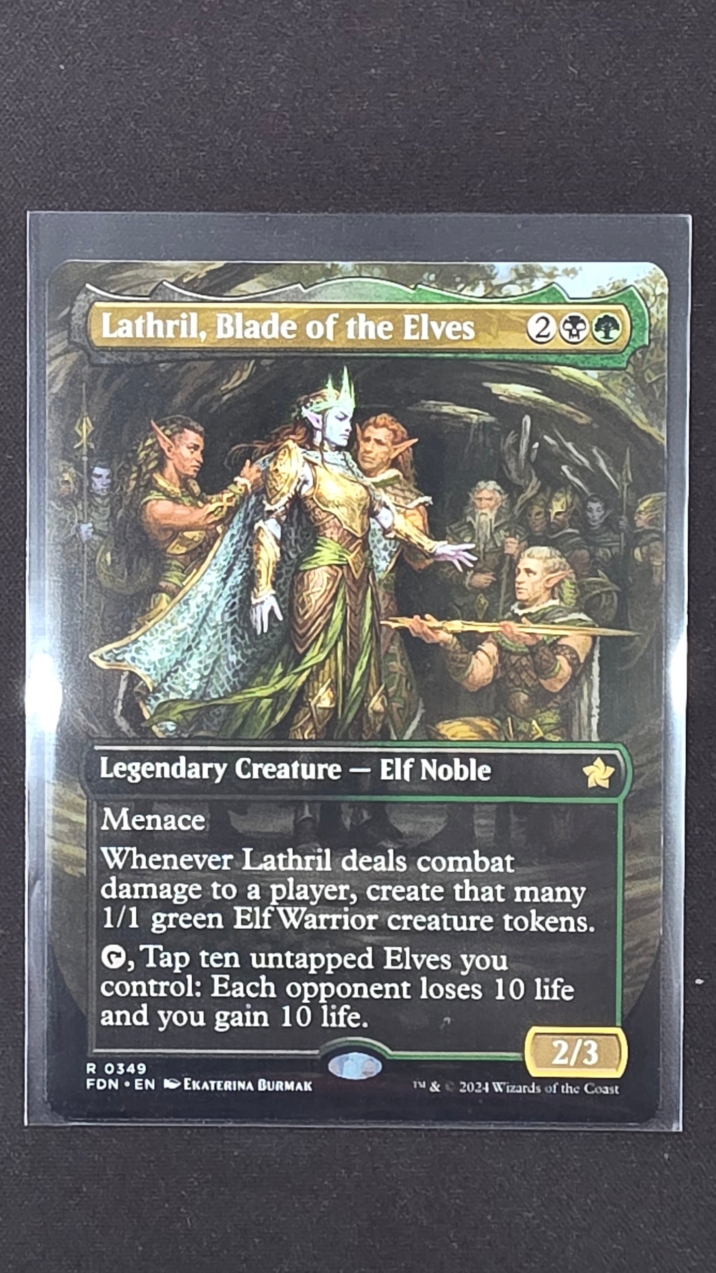 Lathril, Blade of the Elves (FND, Borderless)