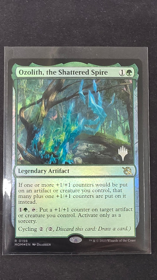 Ozolith, the Shattered Spire (MOM, Foil Promo Stamped)