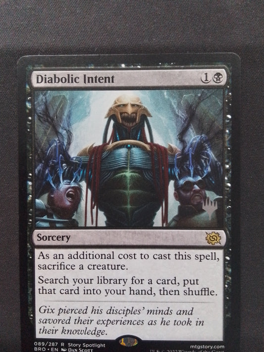 Diabolic Intent (BRO, promo stamped)