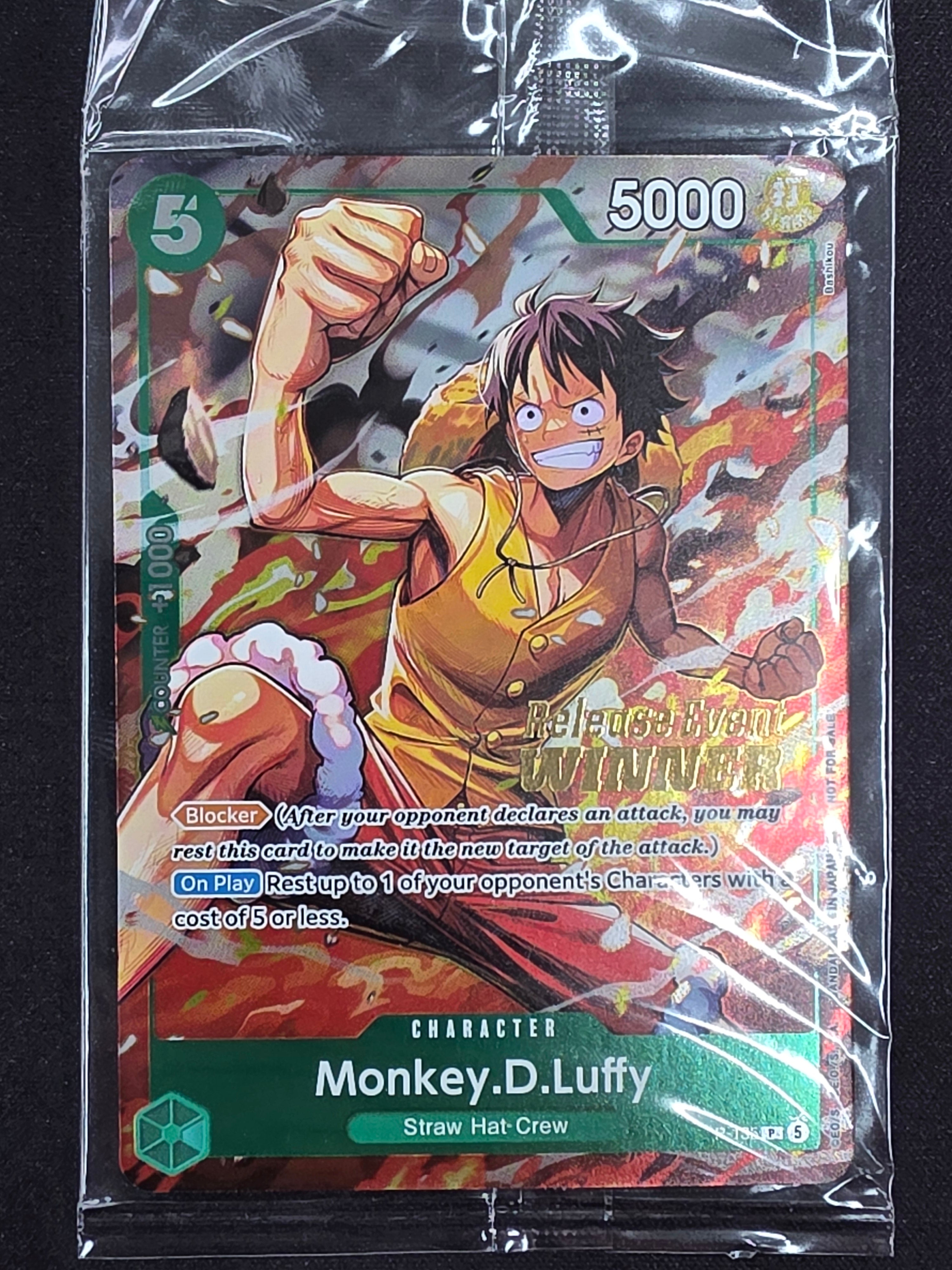 Monkey.D.Luffy (P-135, Release Event Winner) – Valkyrie Games NZ