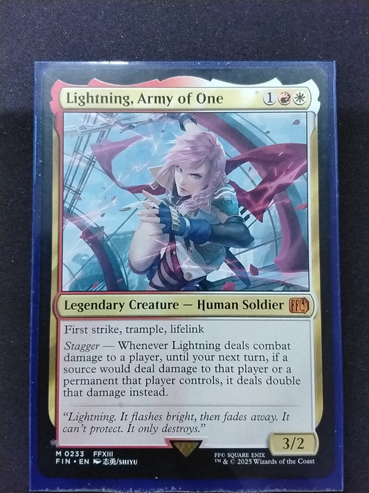 Lightning, Army of One (FIN)