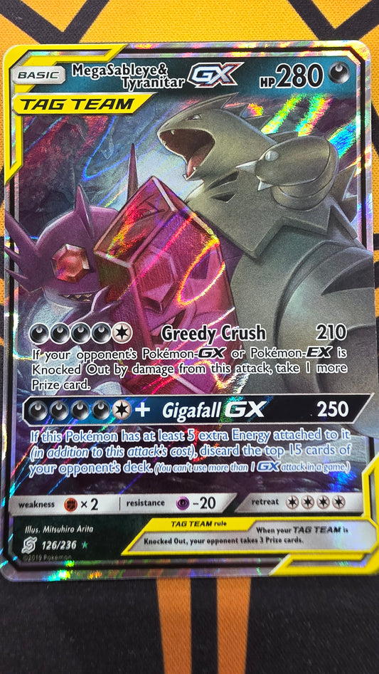MegaSableye & Tyranitar GX 126