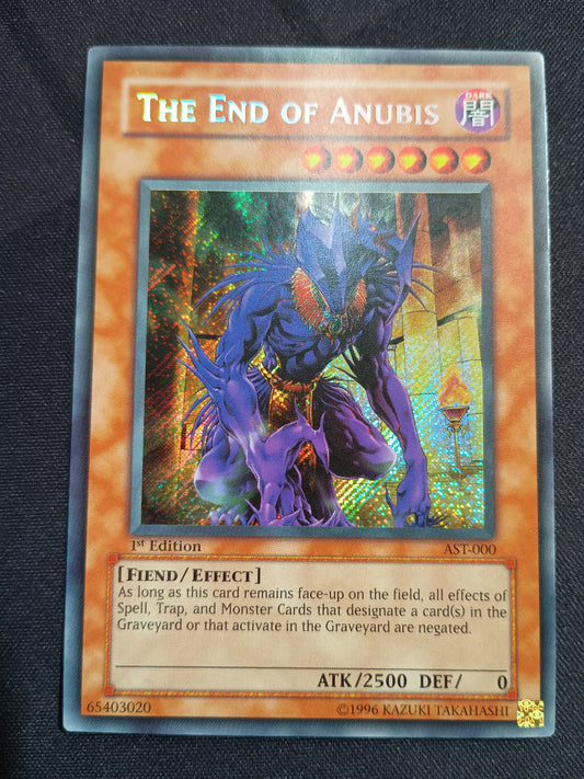 The End Of Anubis (Ancient Sanctuary, Secret Rare, Ast-000, 1st Ed., DMG)