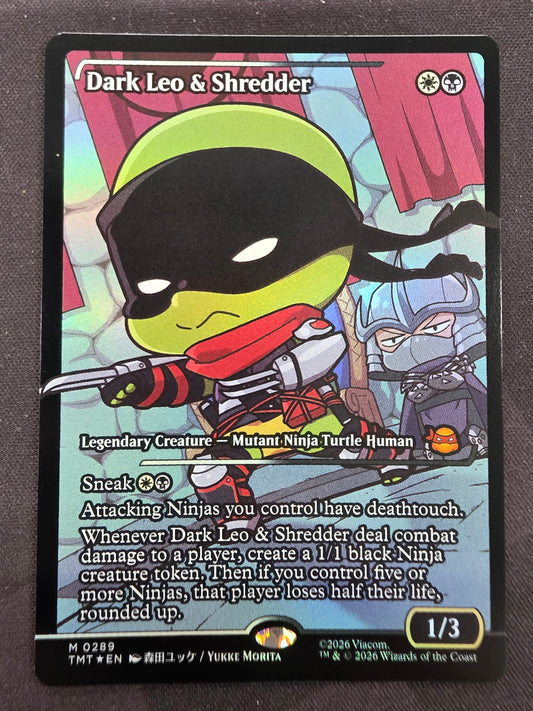 Dark Leo & Shredder (TMT, Foil Alt Art)