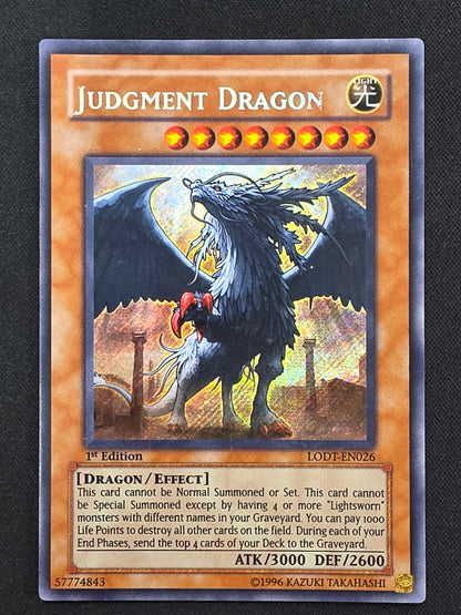 Judgement Dragon (LP, LODT-EN026, Secret Rare, 1st Edition)