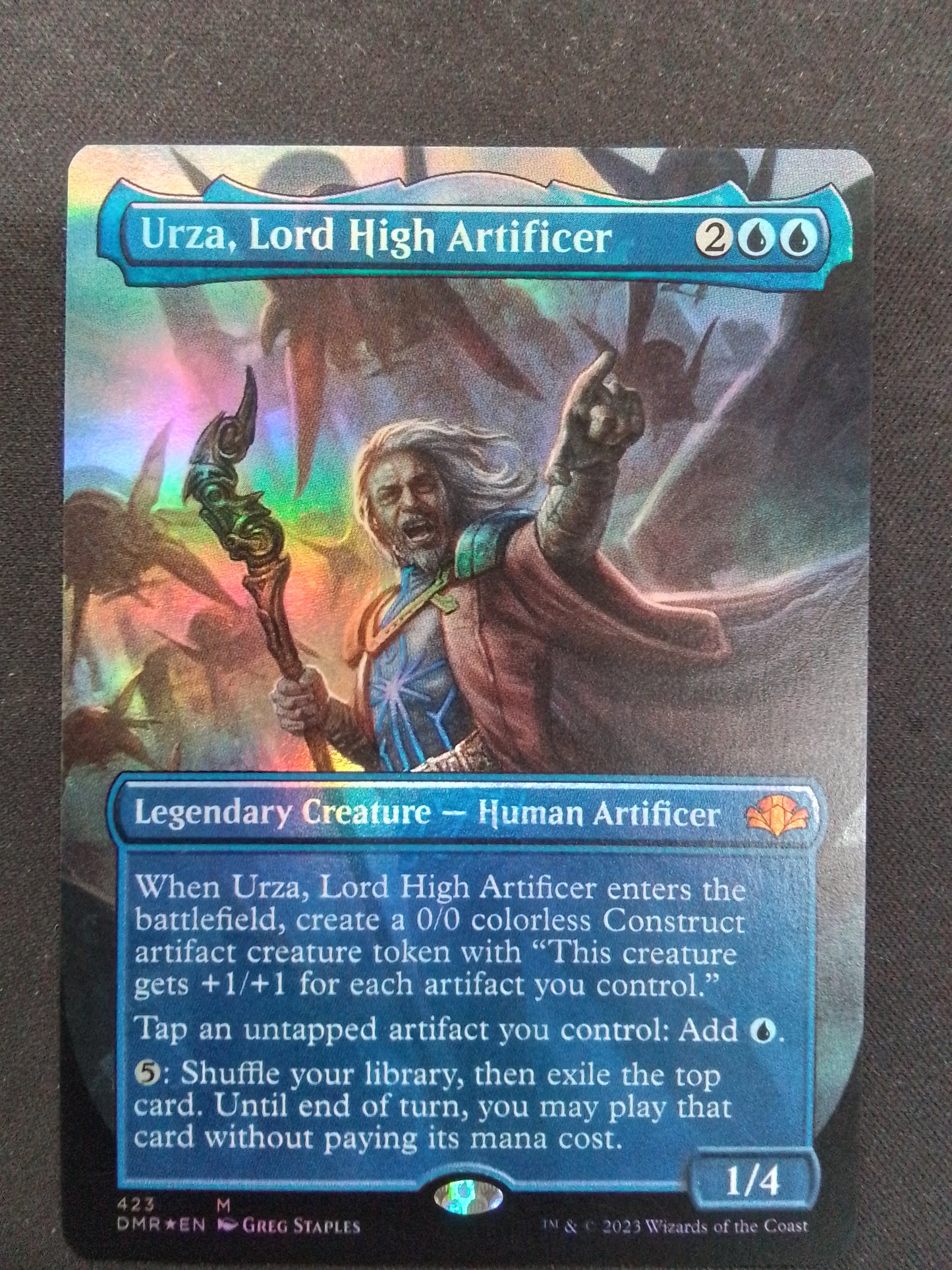 Urza, Lord High Artificer (DMR, Foil, Boarderless)