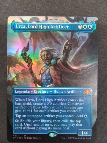 Urza, Lord High Artificer (DMR, Foil, Boarderless)