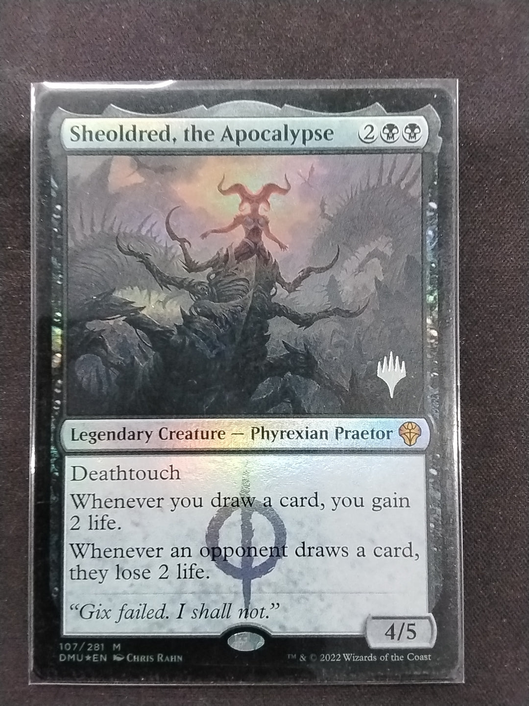 Sheoldred, the Apocalypse (DUM, Foil Stamped)