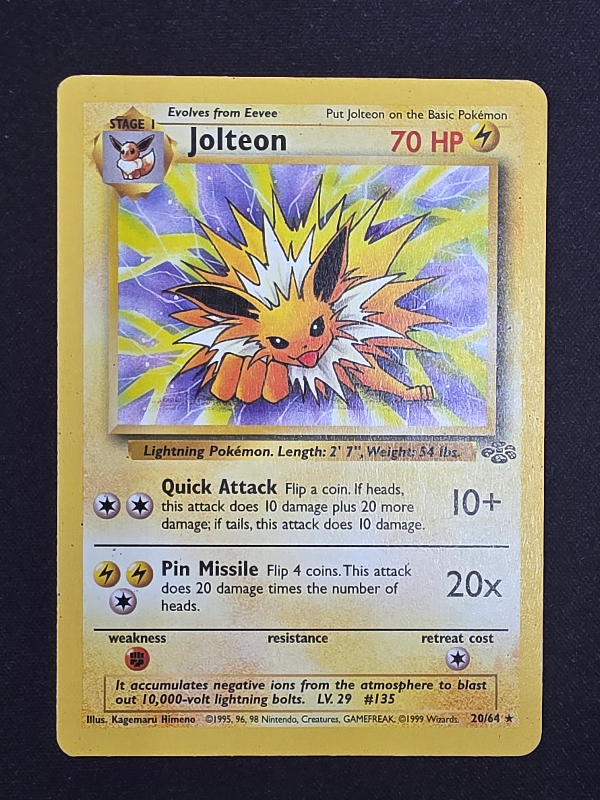 1995 jolteon pokemon card value Lt. Surge's Jolteon - Gym Challenge - Pokemon