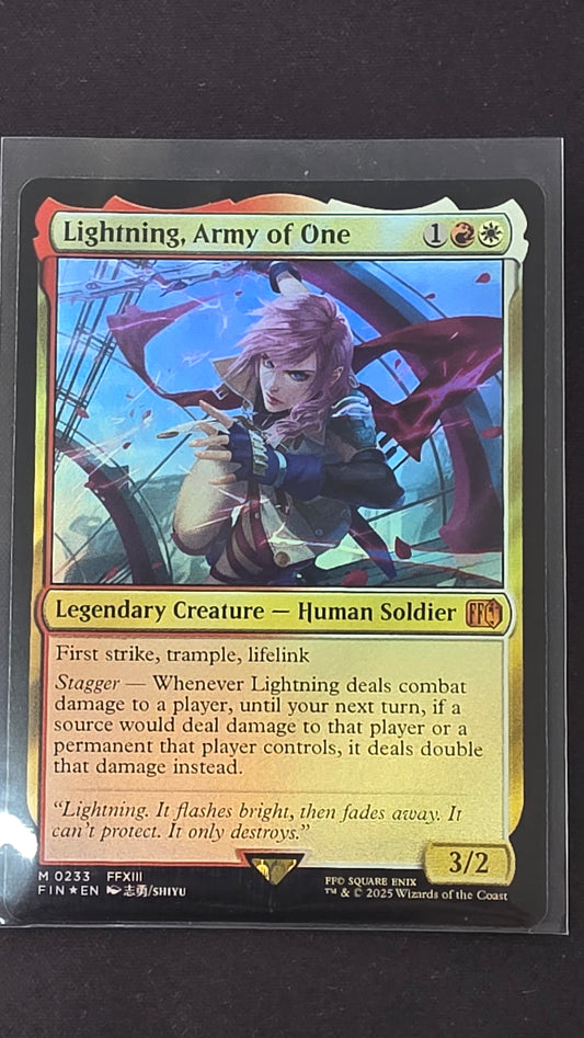 Lightning, Army of One (FIN, Foil)