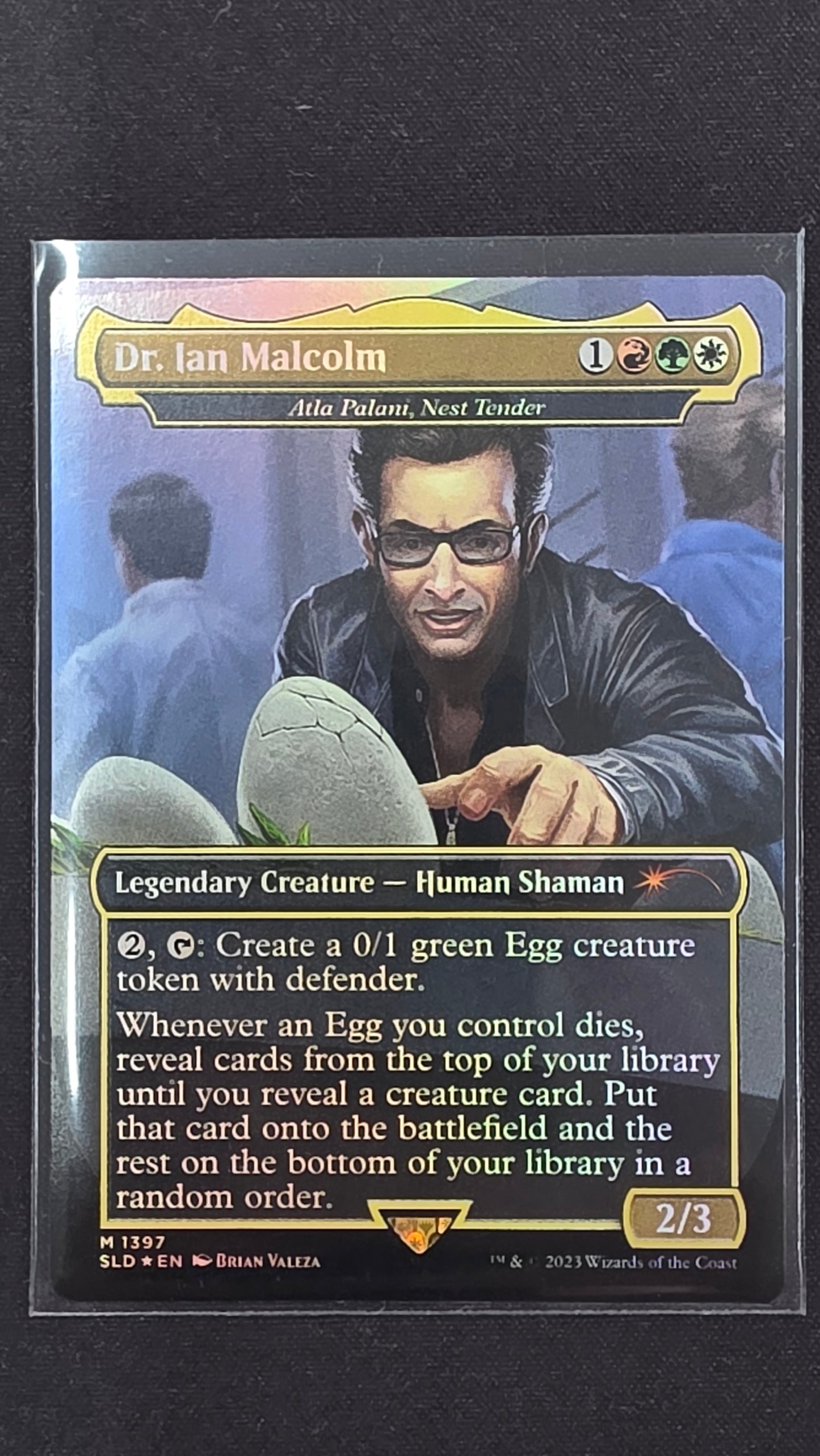 Dr. Ian Malcolm - Atla Palani, Nest Tender (SLD, Foil Boarderless)