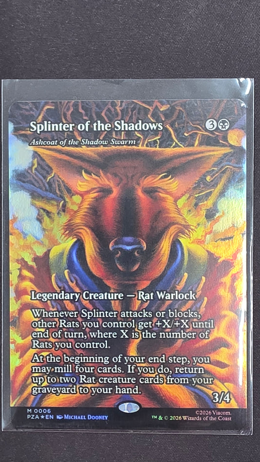 Splinter of the Shadows (Ashcoat of the Shadow Swarm, PZA, Foil)
