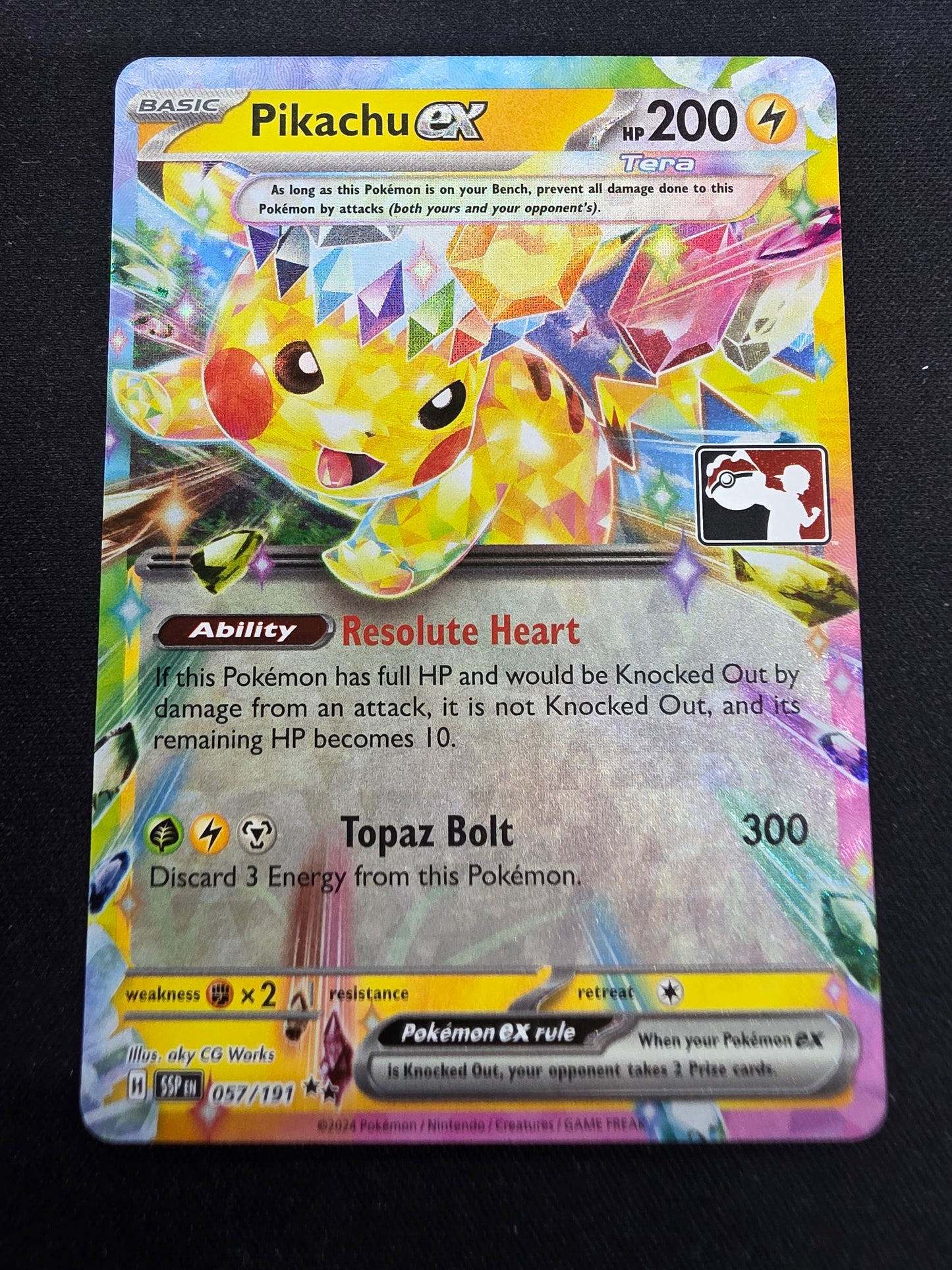 Pikachu ex (057/191) STAMPED