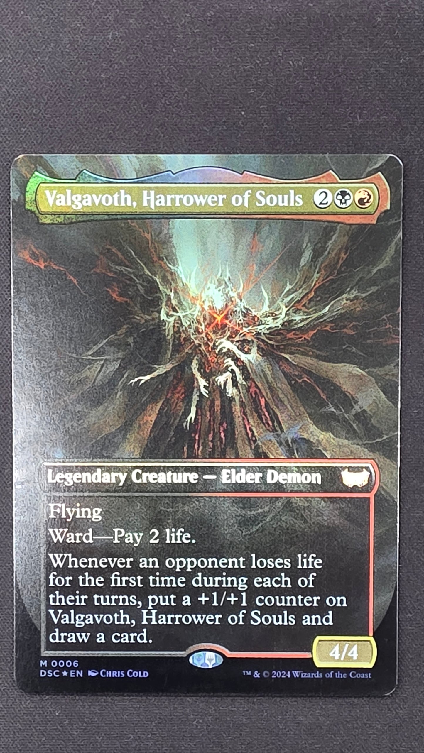 Valgavoth, Harrower of Souls (DSC, Foil Borderless)