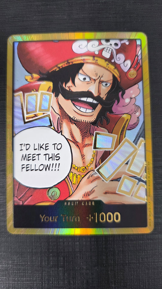 DON!! Card (Gold, Gol.D.Roger)