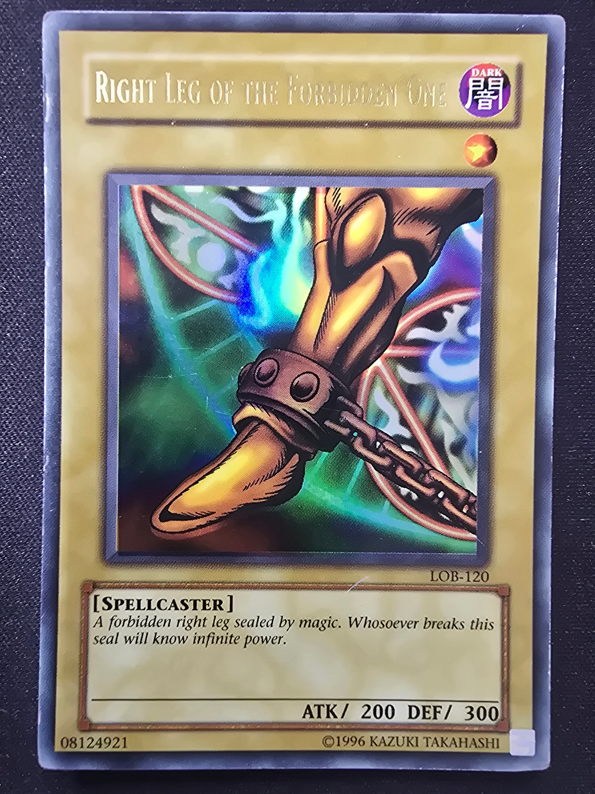 Right Leg of the Forbidden One (LOB-120, Lightly Played)