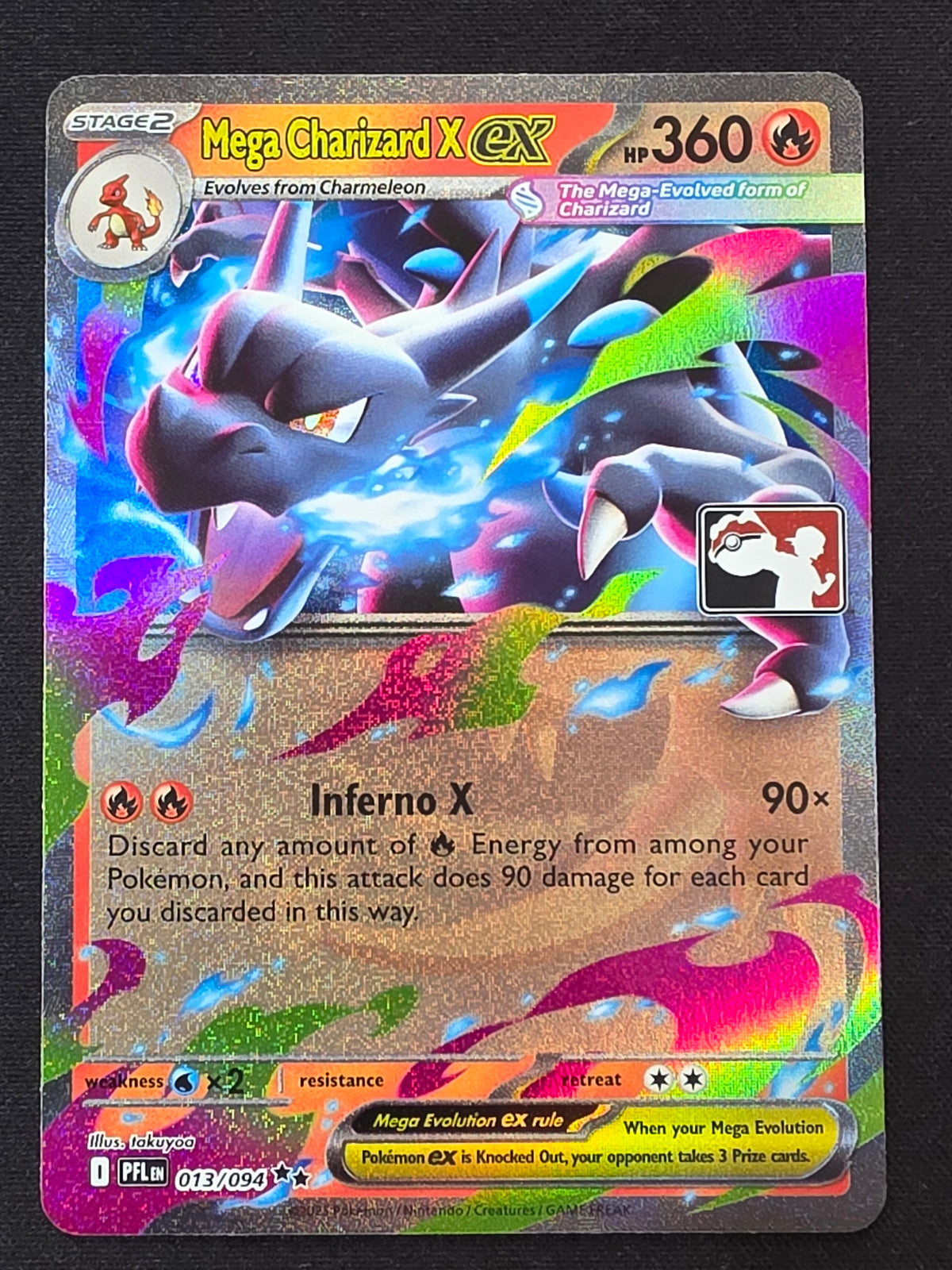 Mega Charizard X EX (013/094, Play Stamped)
