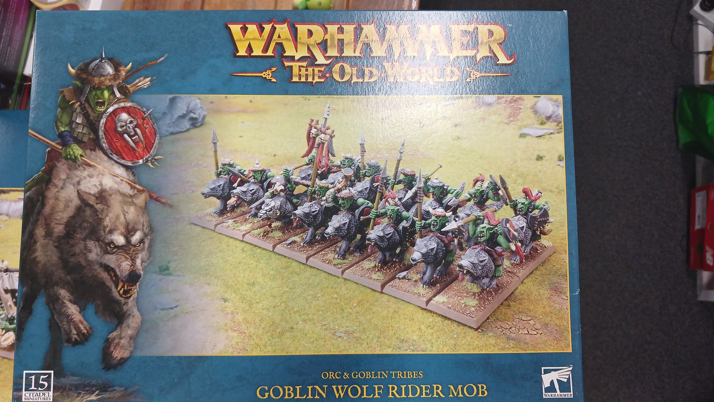 Warhammer the Old World, Goblin Wolf Rider Mob