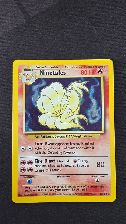Ninetails - 12/102 Base Set (dmg)