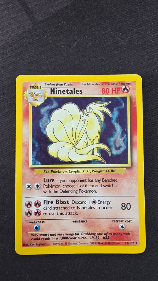 Ninetails - 12/102 Base Set (dmg)