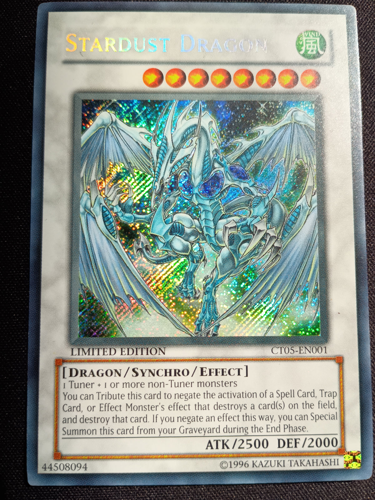 Stardust Dragon (2008 Collectors Tin, Secret Rare, CT05-EN-001)