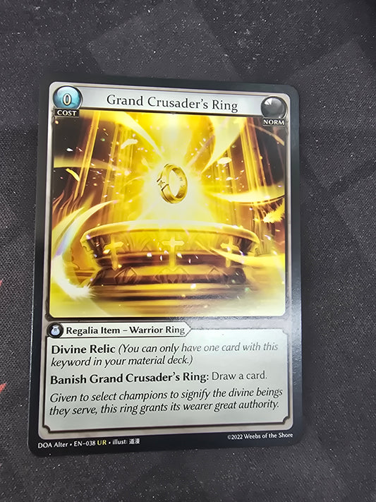 Grand Crusader's Ring (DOA UR 038 non-foil)