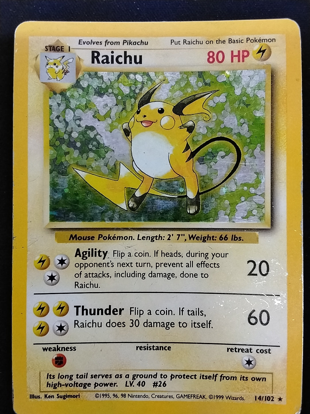 Raichu (14/102) DAMAGED