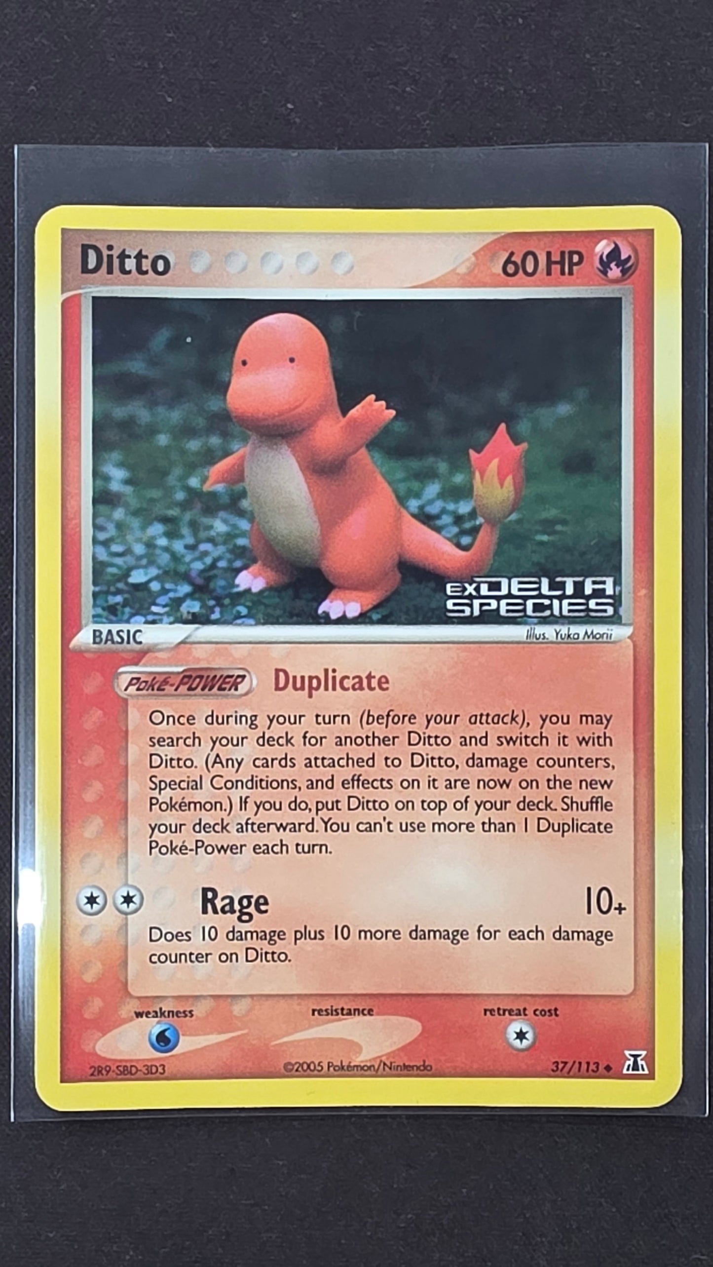 Ditto (37/113, EX Delta Species Stamped, DMG)