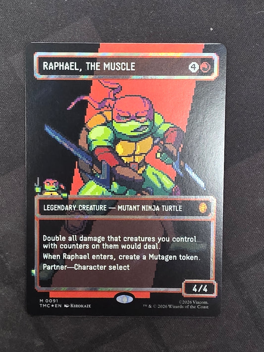 Raphael, The Muscle (Pixel Boarderless, Surge Foil)