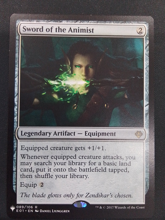 Sword of the Animist (the list)