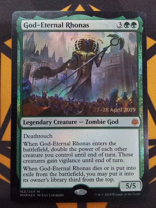 God-Eternal Rhonas (WAR foil promo date stamped)