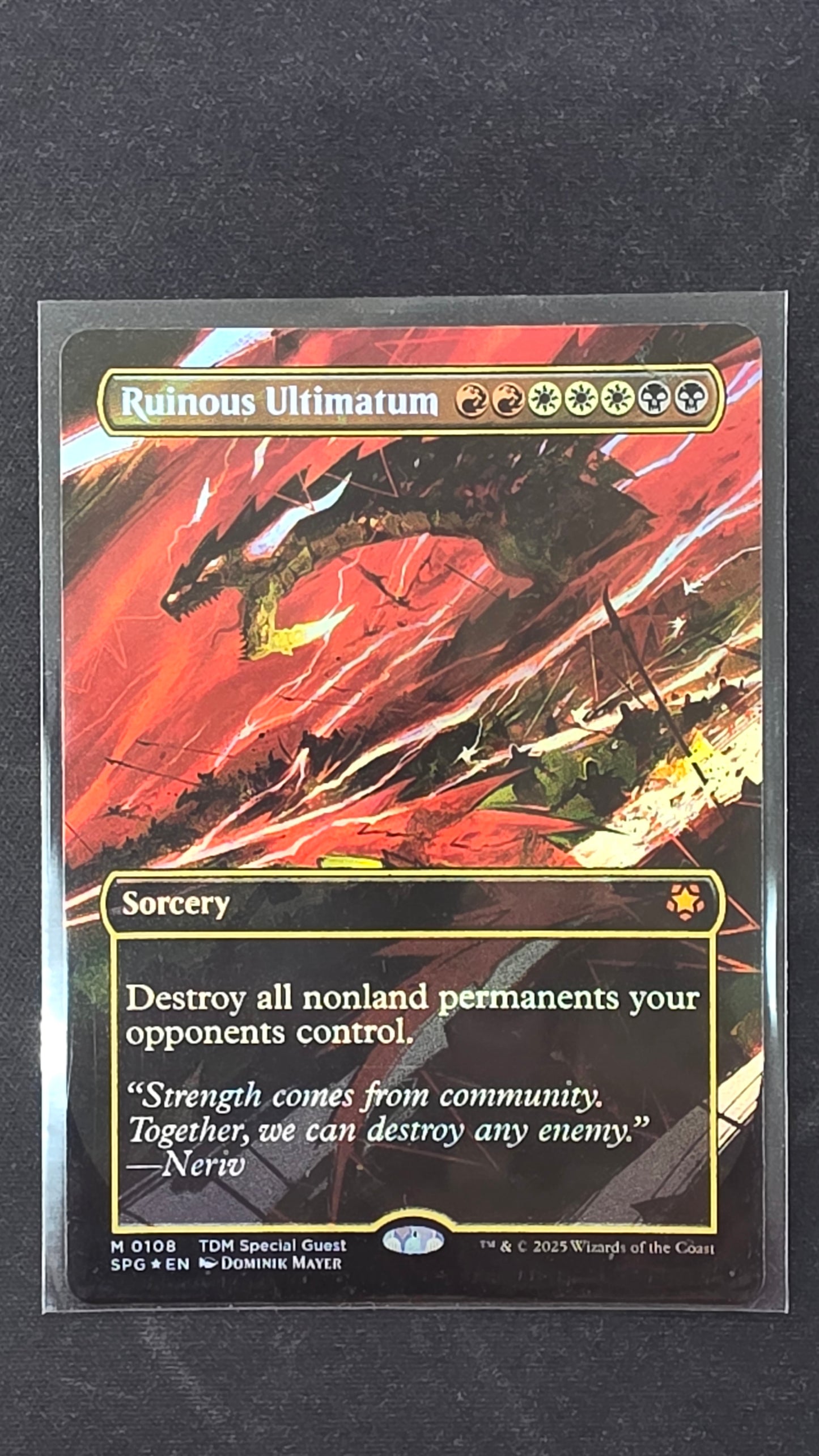Ruinous Ultimatum (SPG, Foil Boarderless)