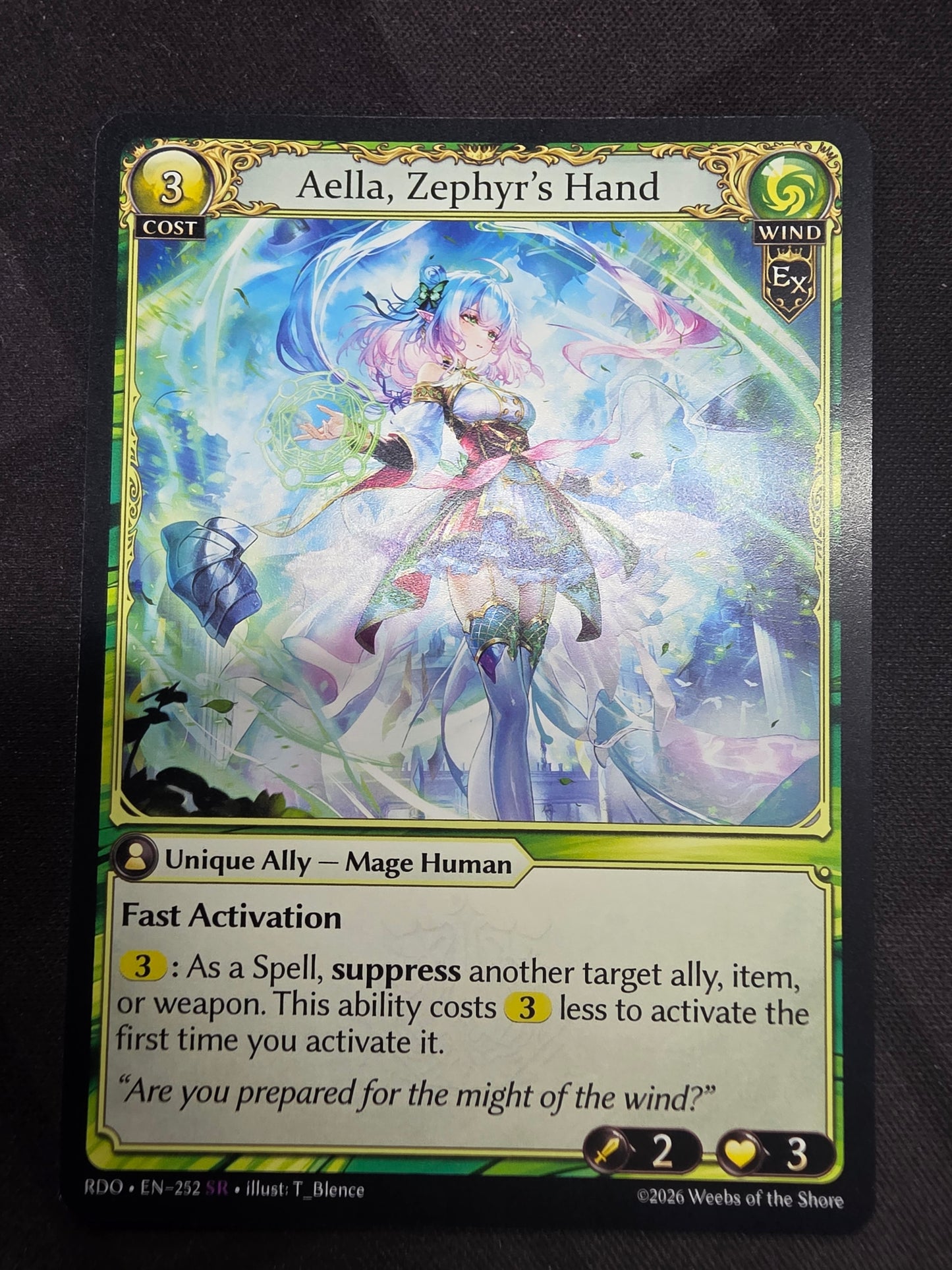Aella, Zephyr's hand (RDO EN-252)
